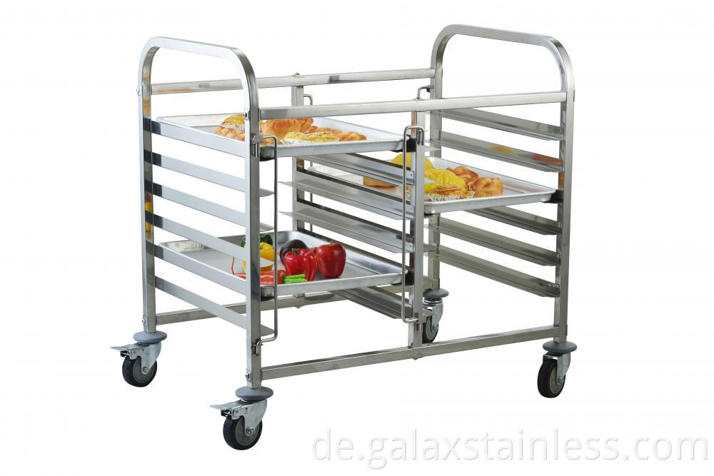 Doubel  lines Bakery Pan Trolley